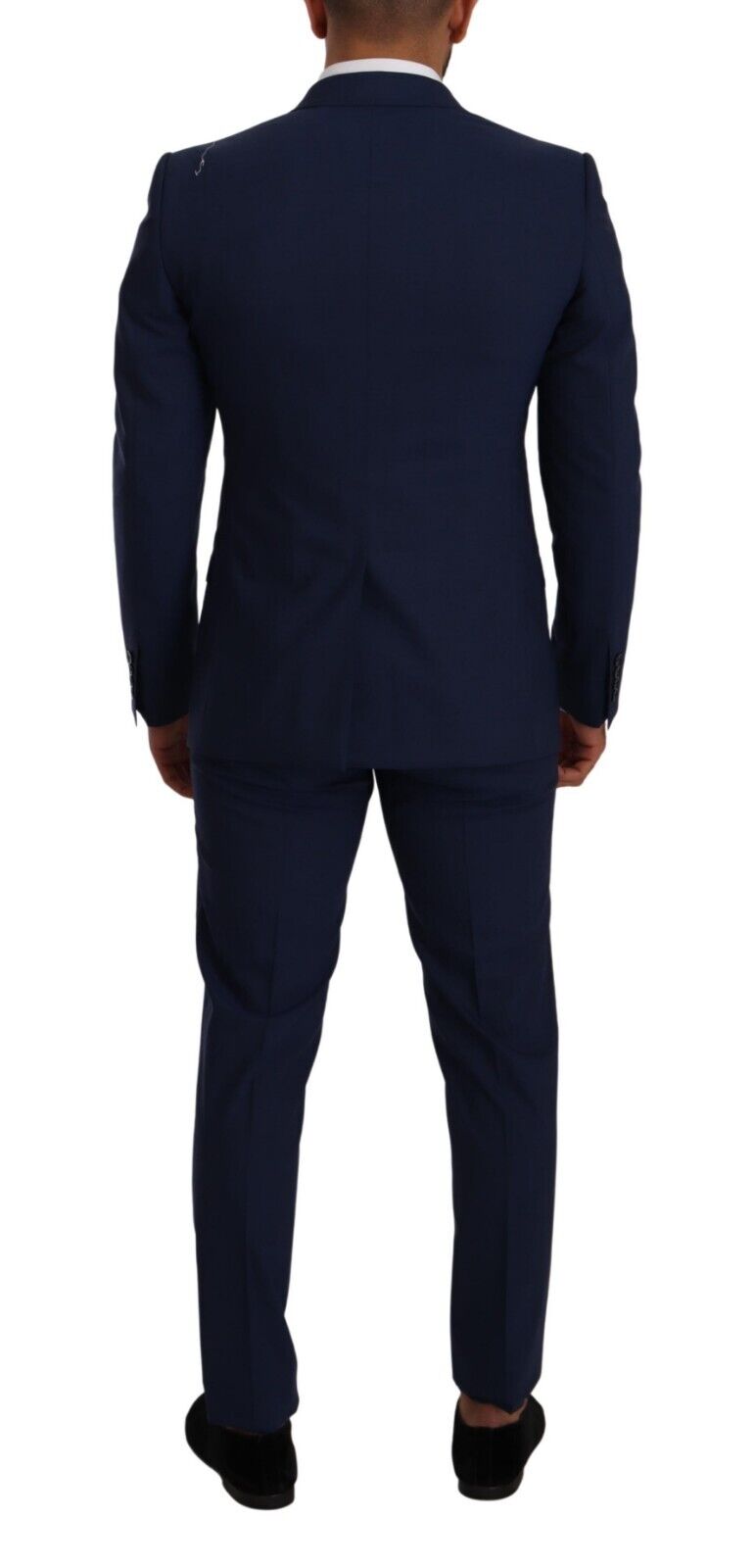 Blue MARTINI Wool Slim Fit 3 Piece Set Suit
