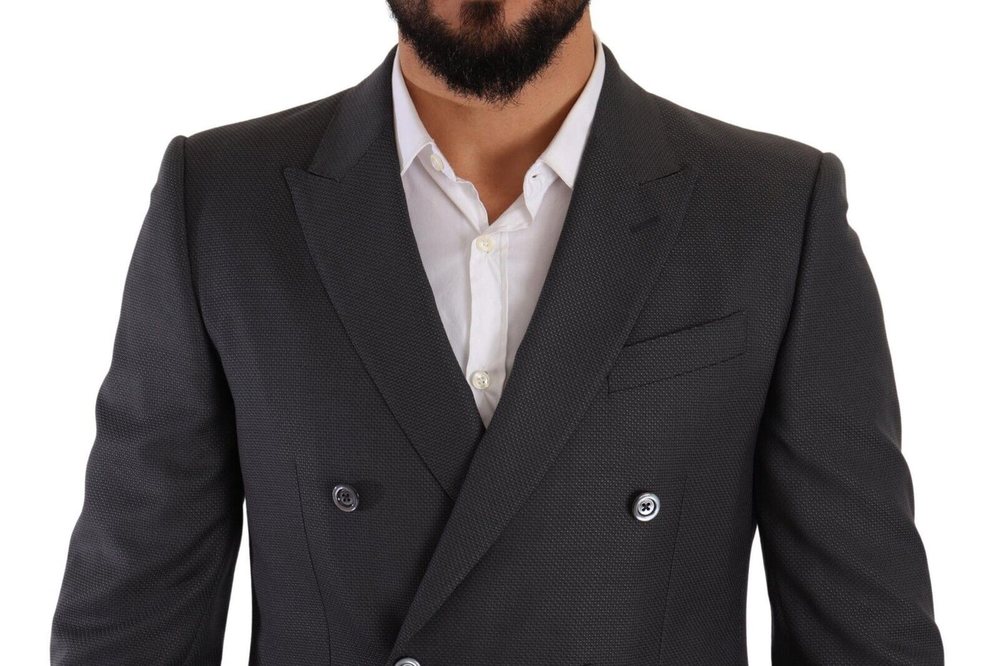 Gray MARTINI Wool Double Breasted 2 Piece Suit