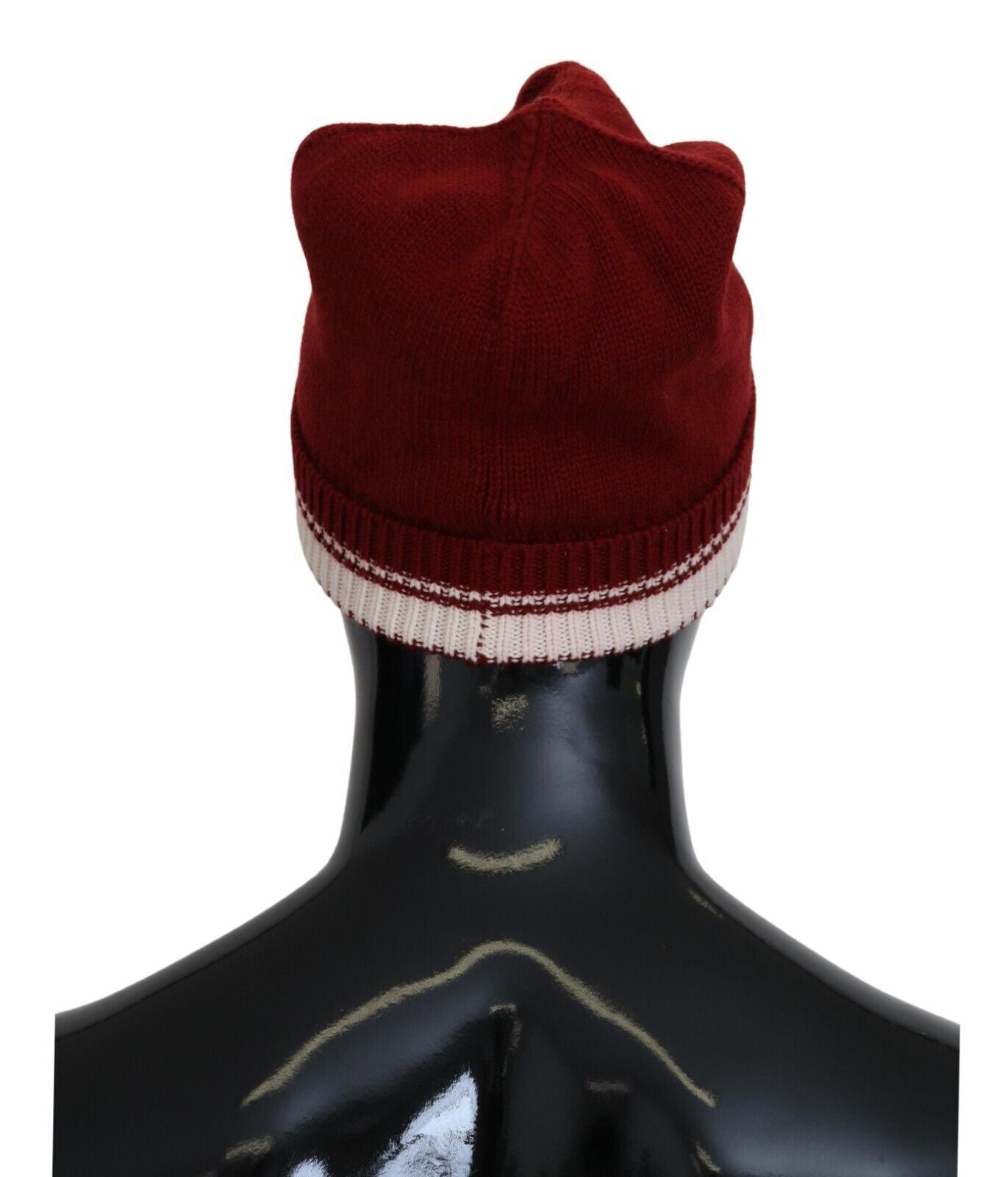 Red DG Crown Beanie Men One Size Cashmere Hat