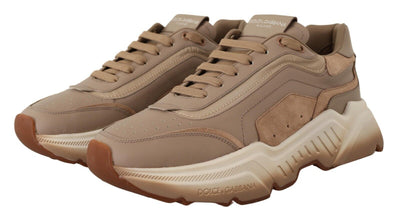 Beige Leather Sport DAYMASTER Sneakers Shoes