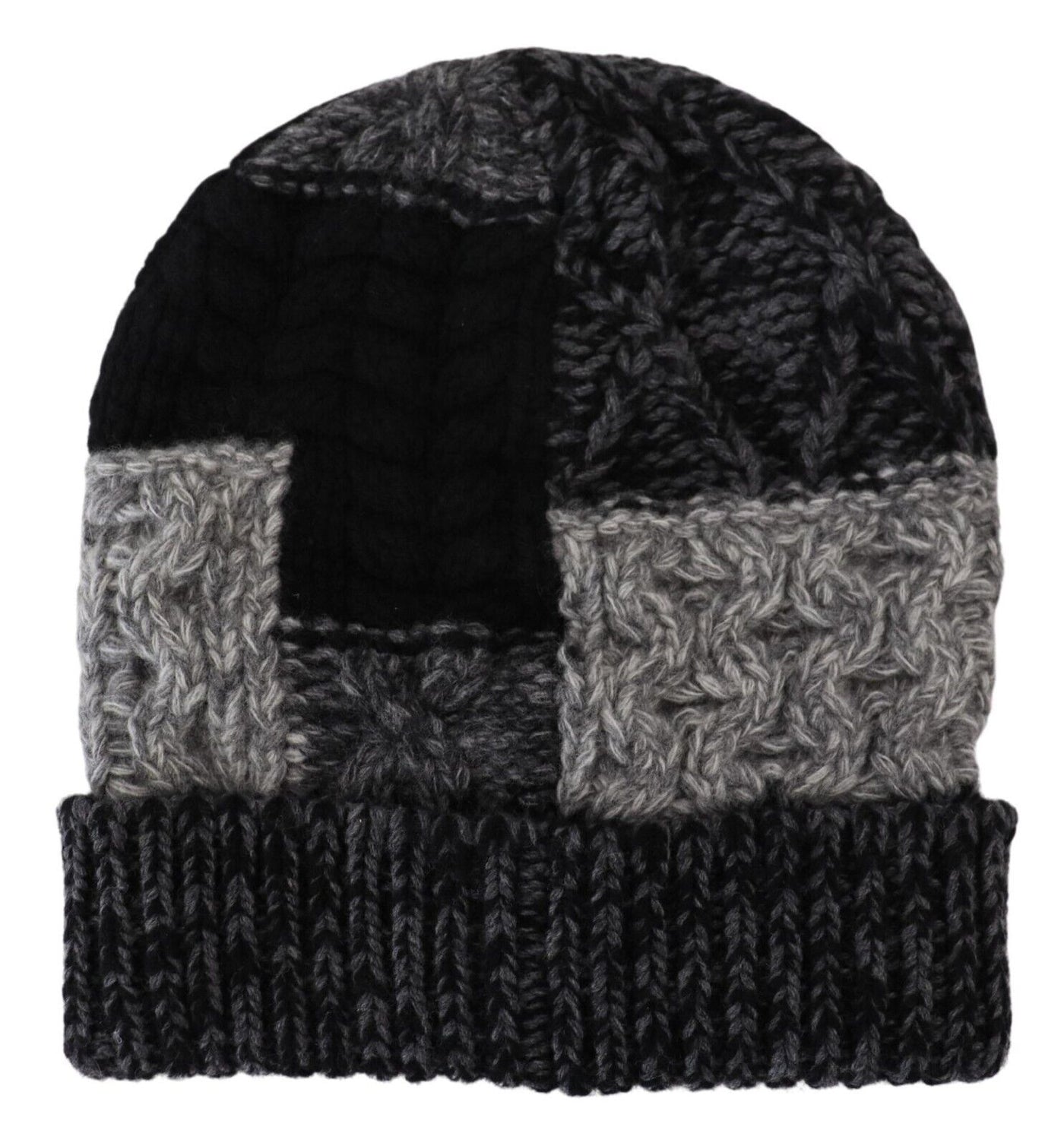 Multicolor Logo Beanie Men One Size Wool Knit Hat